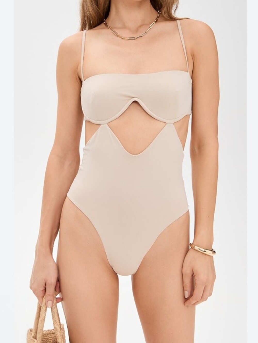 Riot Swim Malia One-Piece with Cutout Underwire Detail
